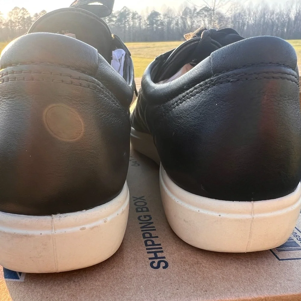 ECCO Soft 7 Quilted Leather & Patent Cap Toe Sneakers - EU 40 / US 9-9.5
